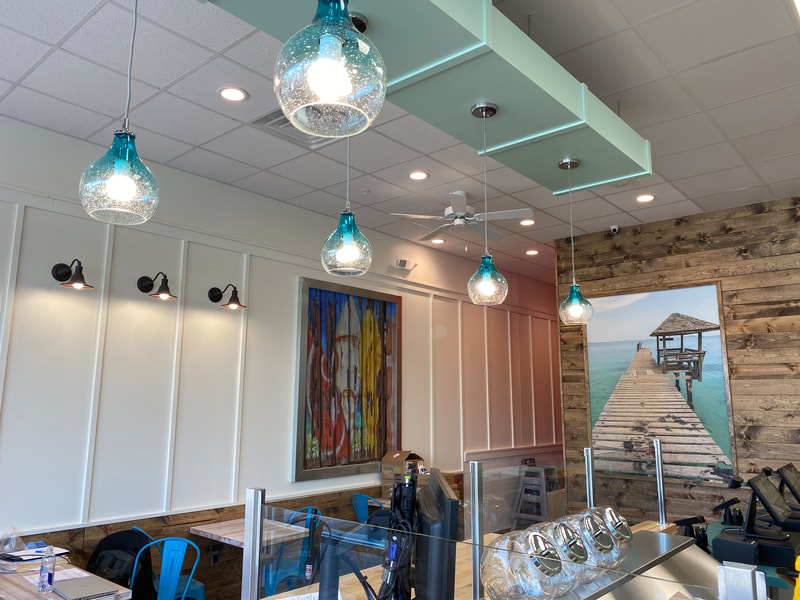 Tropical Smoothie interior by Picone Construction